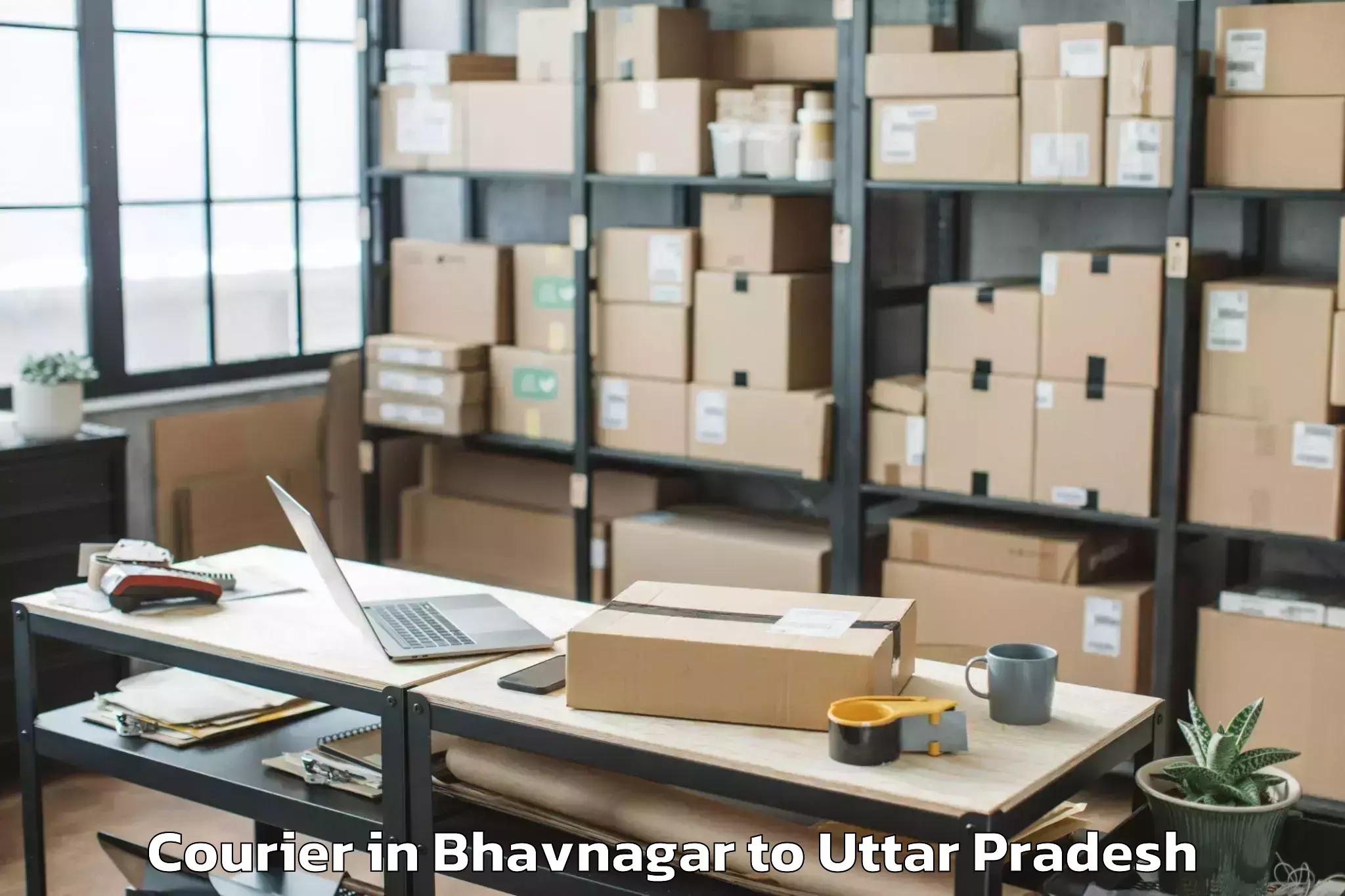 Book Bhavnagar to Sahara Ganj Mall Courier Online